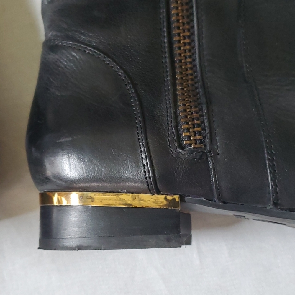 Isola black leather boots - Picture 6 of 10